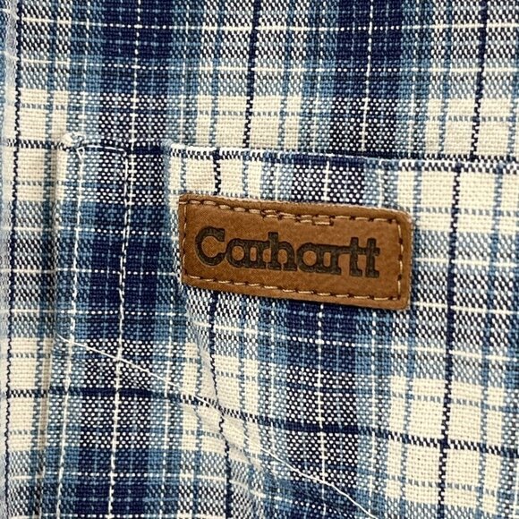 Carhartt Heavy Men's Shirt Size Large Cotton Button Down Thick Weight No… - Picture 4 of 5